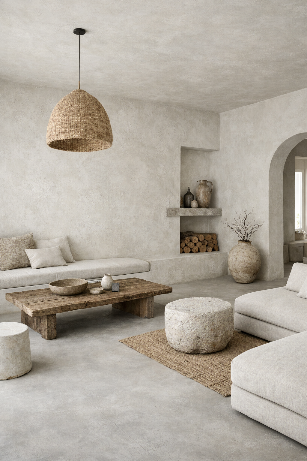 Minimalist Wabi-Sabi interior design